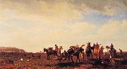 Albert Bierstadt Indians Travelling near Fort Laramie china oil painting artist